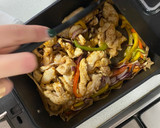 Foto del paso 4 de la receta: Relleno de fajitas de pollo en freidora de aire