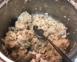 A picture of step 1 of Boudin Stuffed Cabbage Rolls.