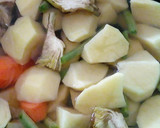 Foto del paso 1 de la receta: Ajos con bacalao en olla express