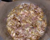 A picture of step 1 of Coconut rice with mutton curry.