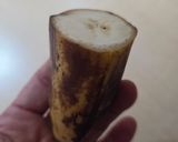 Foto del paso 1 de la receta: Chocobanana helada 🍌 🍫 Heladito saludable de banana, chocolate 85 % cacao, con almendras y sésamo
