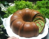 Foto langkah ke 10 dari resep Marmer Cake Pandan Putih Telur #BikinRamadanBerkesan.