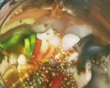 A picture of step 1 of Prawns Head Fry.