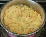 A picture of step 1 of Cabbage Curry.