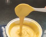 A picture of step 4 of Gujarati khaman dhokla.