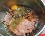 A picture of step 2 of Chicken Soutzoukakia.