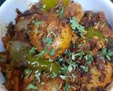 A picture of step 5 of Tandoori aloo - pyaaz subji.