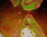 Gambar langkah 7 resipi Kek Butter Pelangi.