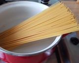Foto del paso 3 de la receta 🇮🇹 Espagueti con salmón y brócoli 🇮🇹