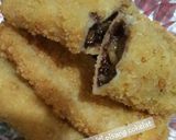 Foto langkah ke 9 dari resep Roti goreng isi pisang cokelat.