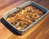 A picture of step 4 of Leek & Puy Lentil Gratin with Feta Topping.