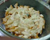 व्हाइट सॉस बेक्ड पास्ता चिकेन (White sauce baked pasta chicken recipe in hindi) रेसिपी चरण 4 फोटो