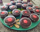 Foto del paso 7 de la receta: Cupcakes Selva negra para San Valentín con mousse de Cerezas