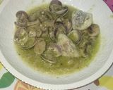 Foto del paso 5 de la receta Cocochas de rape con almejas & salsa de ajo y perejil
