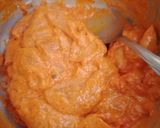 A picture of step 1 of Chicken 65 gravy.