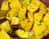 A picture of step 3 of Khatta Meetha Banarasi Kaddu Sabji.