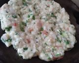A picture of step 3 of Sooji Ka Cheela.