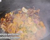 A picture of step 3 of Hyderabadi Mutton Tahari.