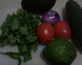 A picture of step 1 of Cucumber /avocado salad#salad contest.