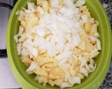 Foto del paso 1 de la receta: Tortilla de patatas y cebolla sin huevo