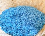 A picture of step 2 of Mango Sticky Rice with Butterfly Pea.