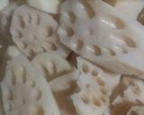 Lotus with green chilli recipe step 1 photo