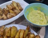 A picture of step 5 of Potatoes wedges.