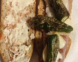 Foto del paso 3 de la receta Bocata de butifarra con pimientos y queso tetilla