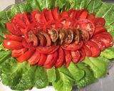 Une image de l'étape 5 de Trio de tomates à la romaine et mozzarella sauce balsamique.