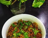 A picture of step 8 of Mutton Qeema, Green Bell Pepper And Onion.