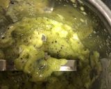 A picture of step 3 of Kiwi seasame Burfi.