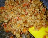 Hình bước làm 2 của món Sleeping Pig Omurice - Cơm Chiên Nhật Bản Heo Con Say Giấc