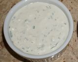 A picture of step 4 of Broiled marinated chicken wings with blue cheese dip.