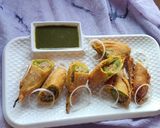 A picture of step 5 of Bharwan Mirchi Pakora.