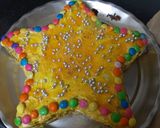 A picture of step 3 of Star cake aata cake.
