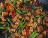 Foto langkah ke 4 dari resep Oseng Buncis Tempe Kecap #637.