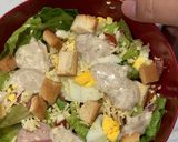 Foto langkah ke 4 dari resep Caesar salad with croutons.
