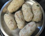 A picture of step 4 of Crispy Sama sabudana nuggets.