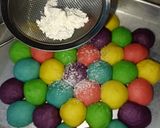 Foto langkah ke 8 dari resep Rainbow Bubble Bread.
