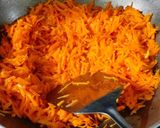 A picture of step 1 of Gajar Ka Halwa.
