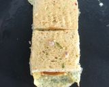 A picture of step 6 of Cheese Chicken Salami Omelette Sandwich.