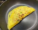 A picture of step 4 of Quick and Easy Bánh Xèo on a Rainy Day with a Nonstick Pan.