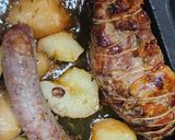 Foto del paso 2 de la receta Presa ibérica al horno con camisa de bacon