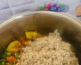 A picture of step 3 of Healthy Brown Rice Pulao.