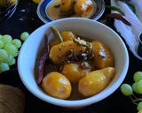 A picture of step 4 of Ripe Baby Mango Curry/ Gojju/ Humman.