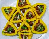 A picture of step 3 of Maharashtrian Maswadi Rassa.