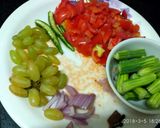 A picture of step 1 of Grapes drumsticks curry.