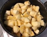 Une image de l'étape 4 de Compote aux pêches de vigne,pommes et prunes du jardin.