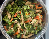 Foto del paso 3 de la receta: Salteado de pollo con brócoli, zanahoria y soja