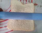 Foto langkah ke 3 dari resep 47. Choco Banana Roll Simple.